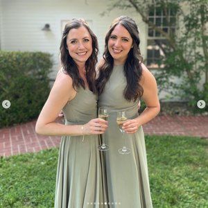 Jenny Yoo Sage Green Kayla Dress Size 12